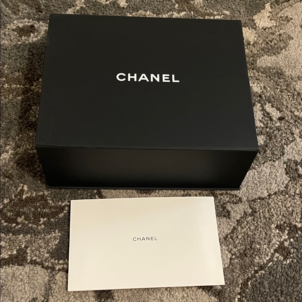 Chanel Black Magnetic Box And Booklet